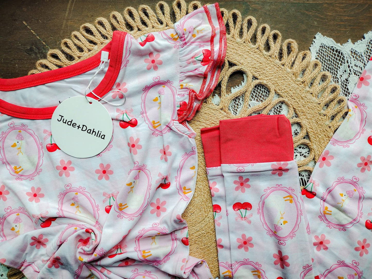 Emma Flutter Sleeve Two Piece PJs