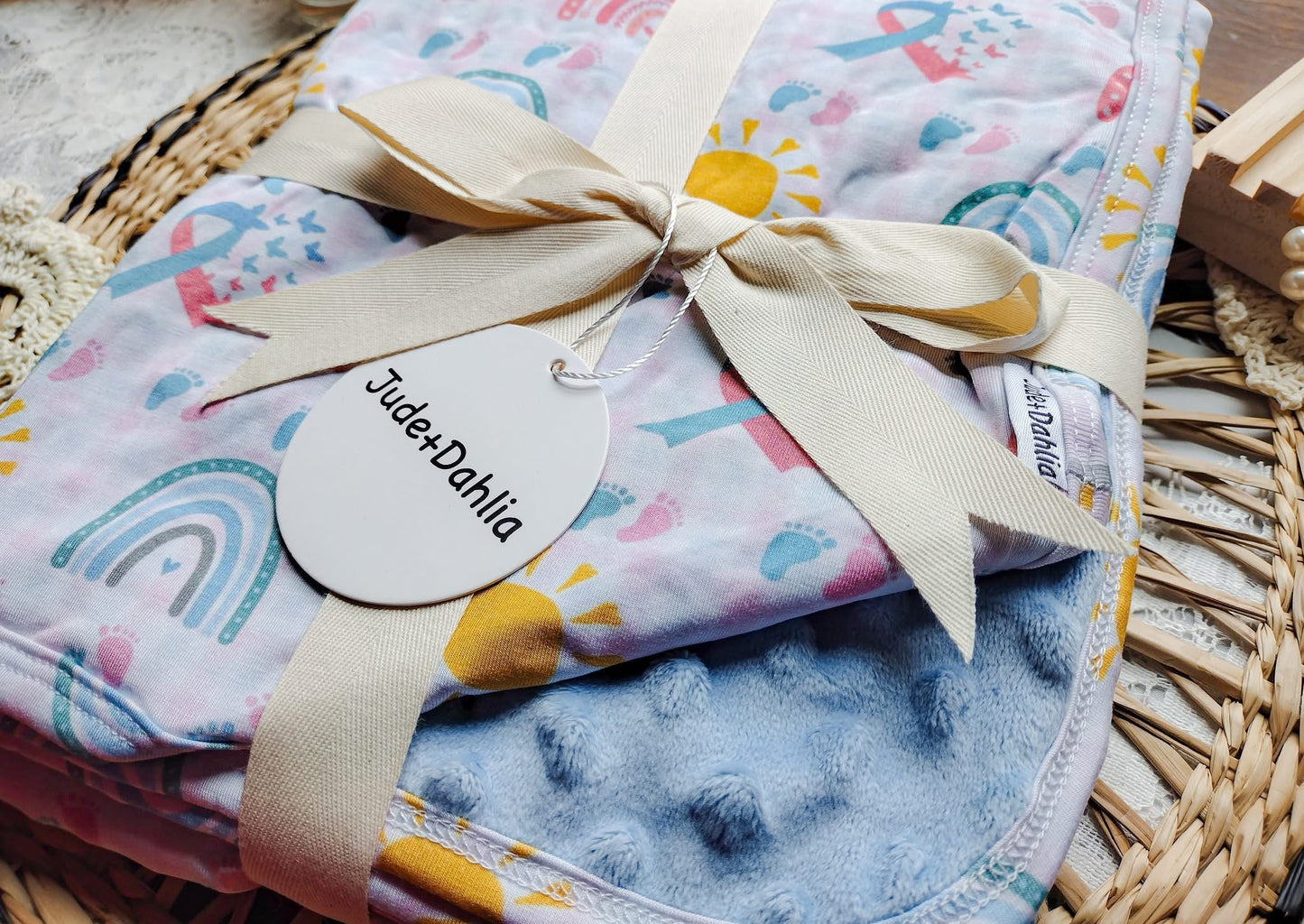 Tied To Our Hearts Travel Blanket