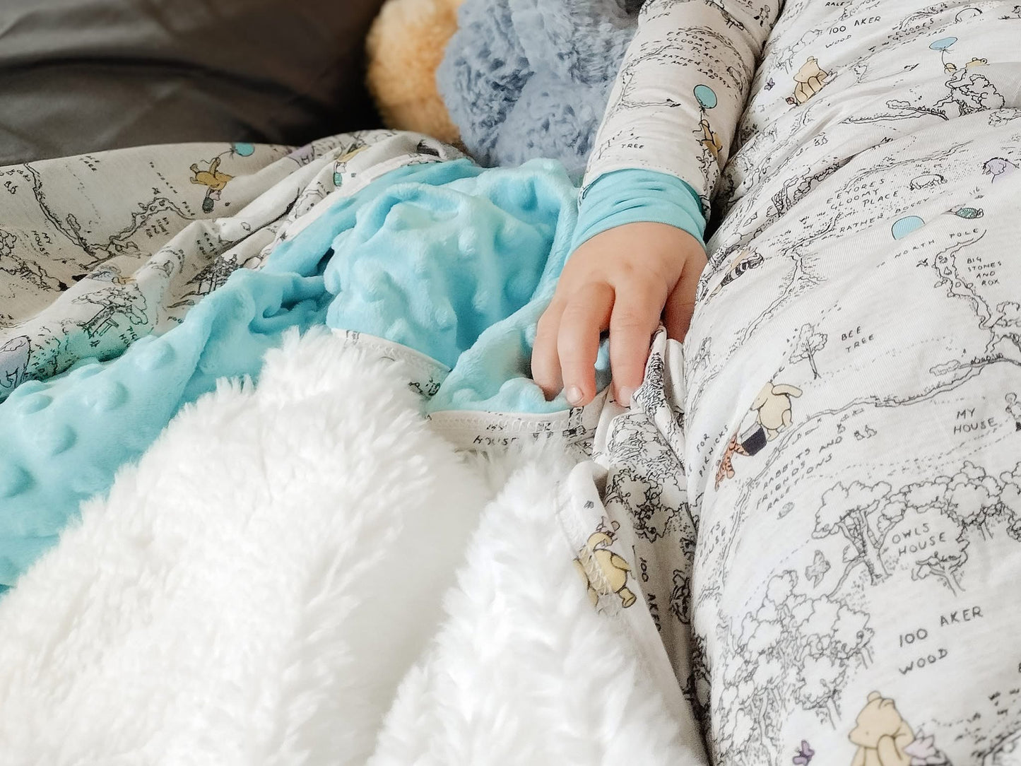 Hunny Trails Plush Backed Blanket