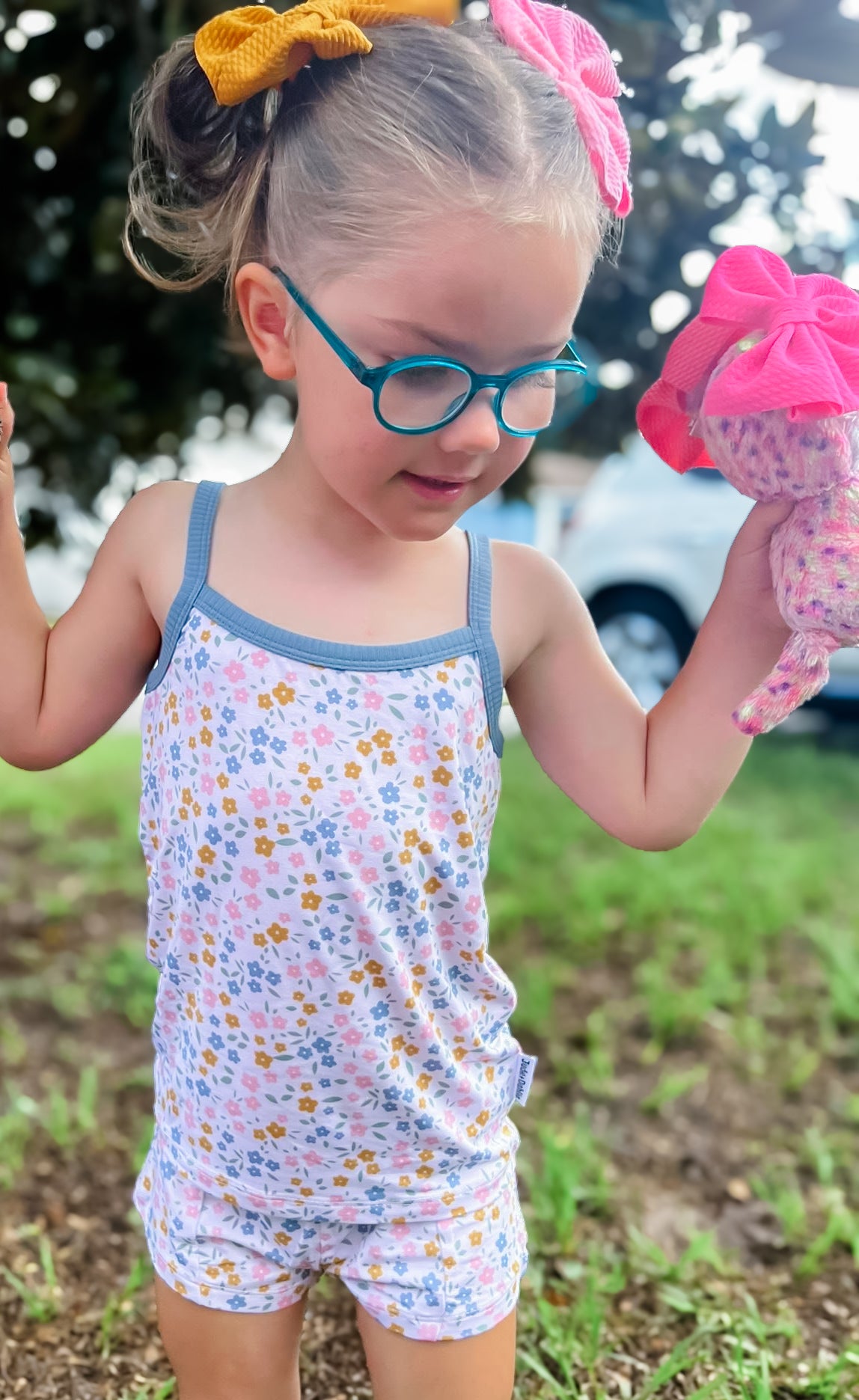 Floral Haze Cami Top+Shorts