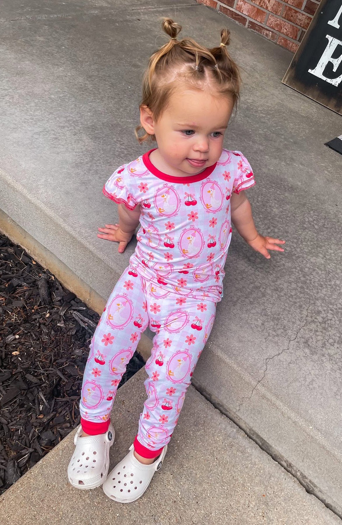 Emma Flutter Sleeve Two Piece PJs