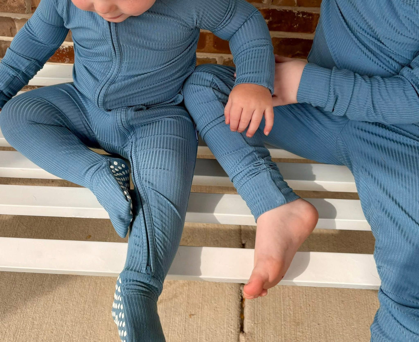 *PREORDER* Moonlit Tide Ribbed Zippered Romper