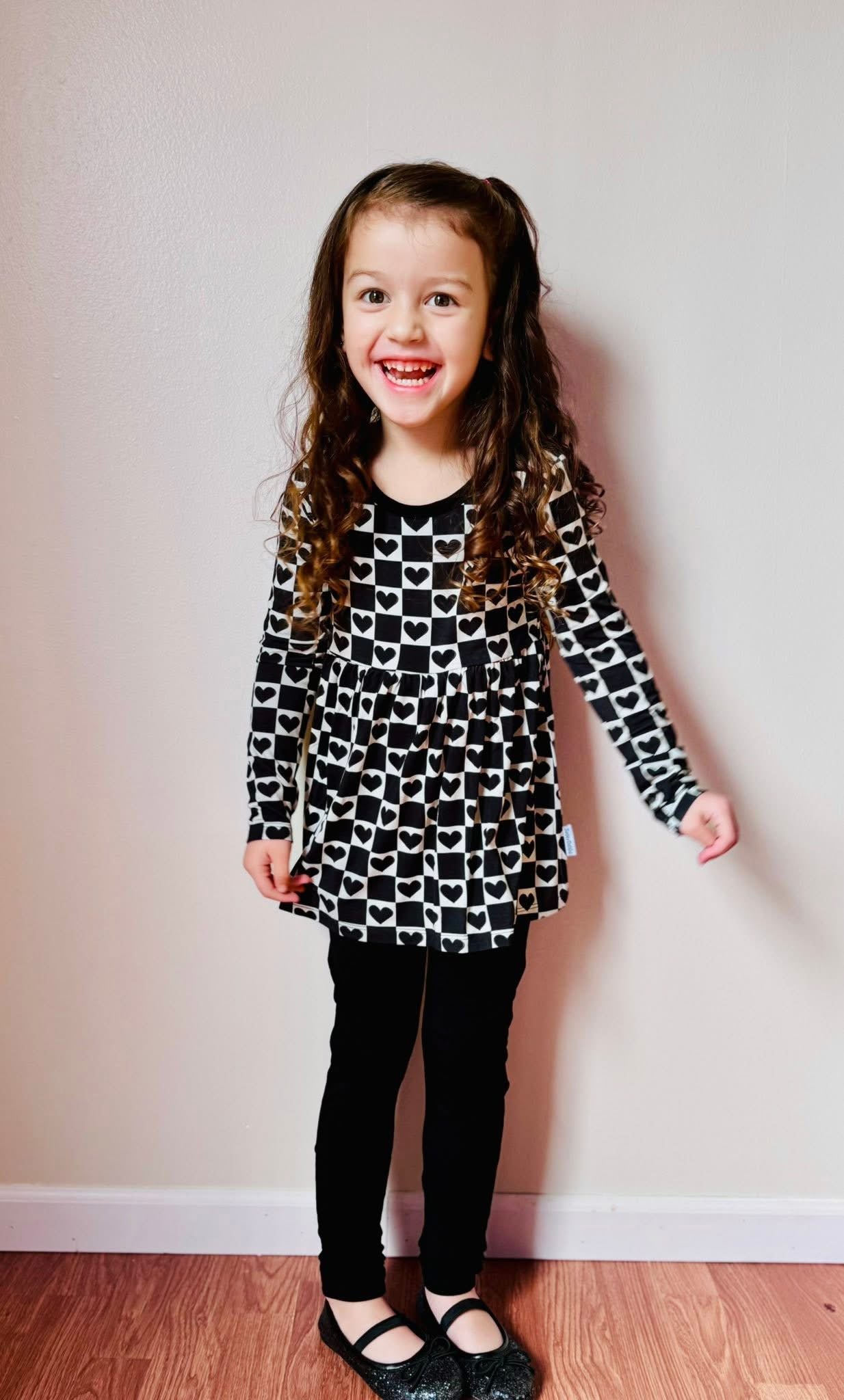 Rebel Hearts Peplum+Leggings