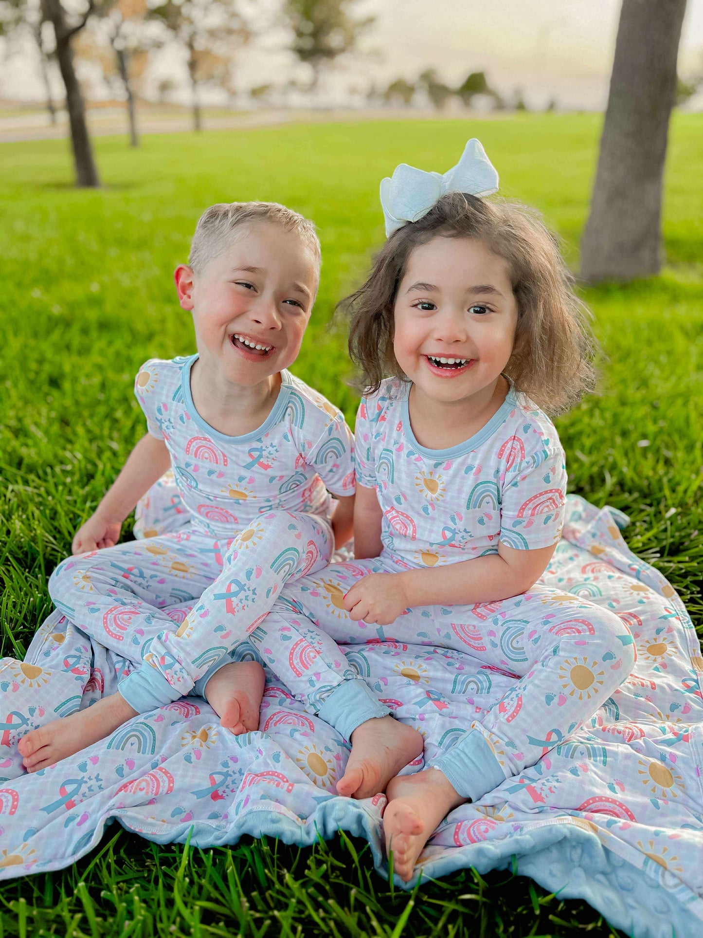 Tied To Our Hearts Two Piece PJs