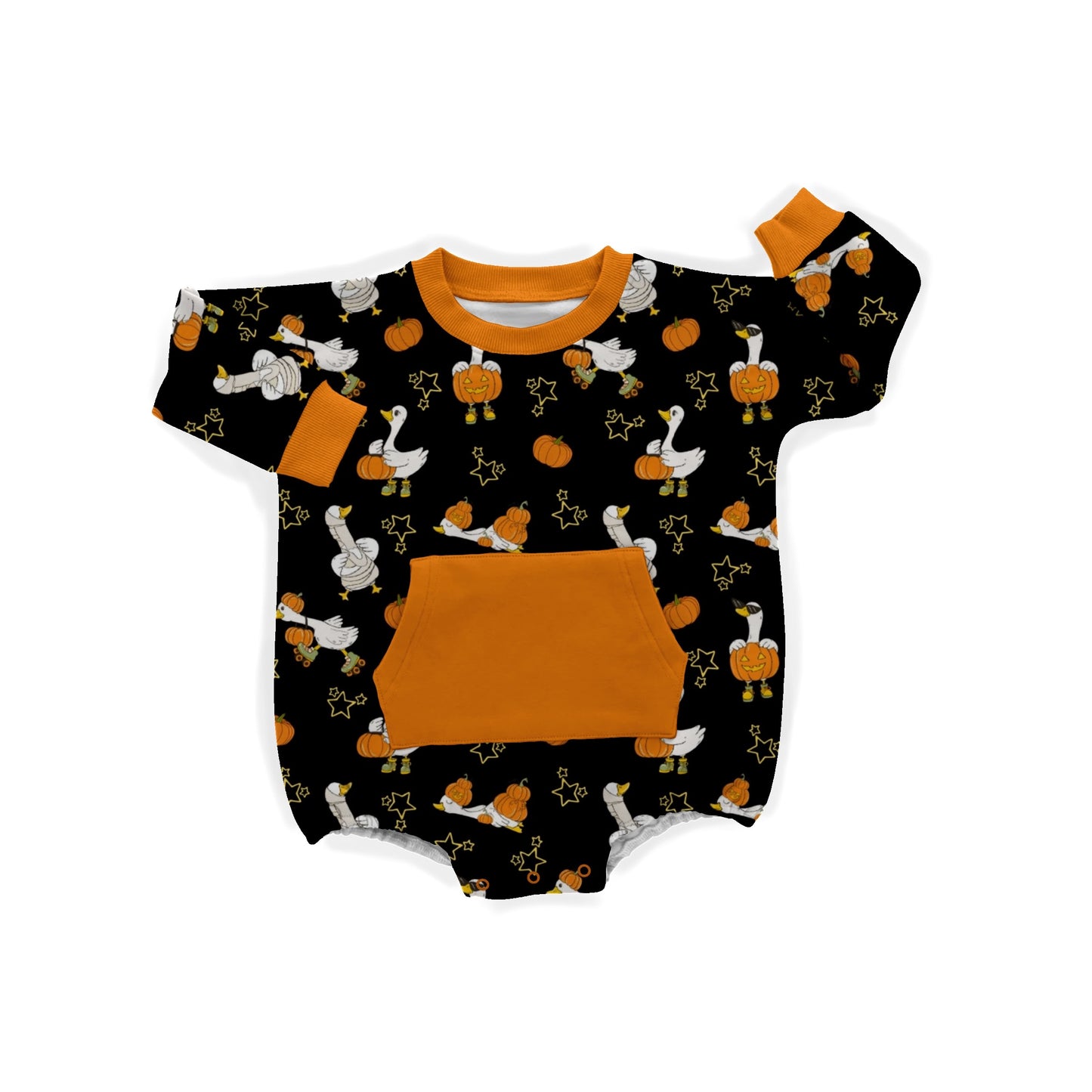 *PREORDER* Quacktober Bamboo Terry Pocket Bubble Romper