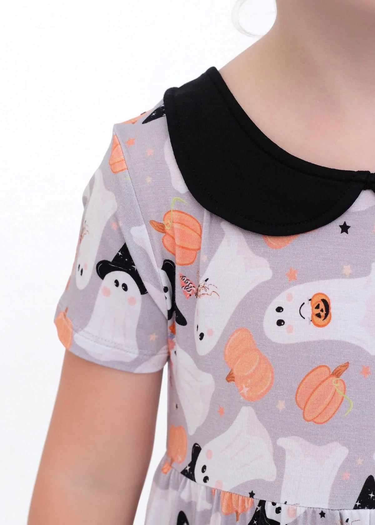 Let’s Go Ghouls Collared Twirl+Solid Leggings