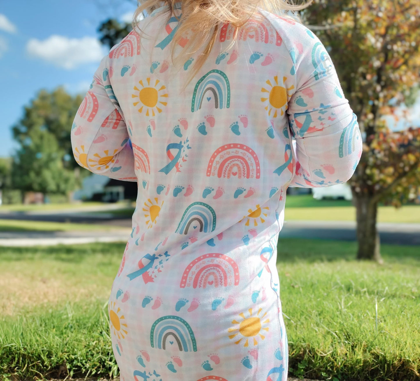 Tied To Our Hearts Zippered Romper