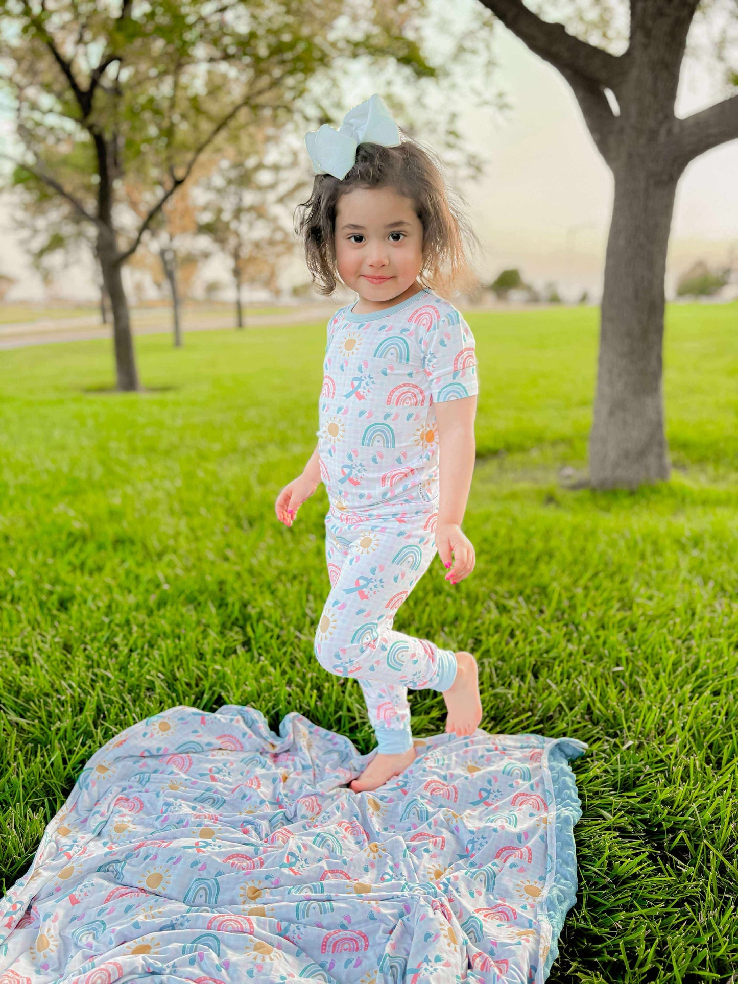 Tied To Our Hearts Two Piece PJs