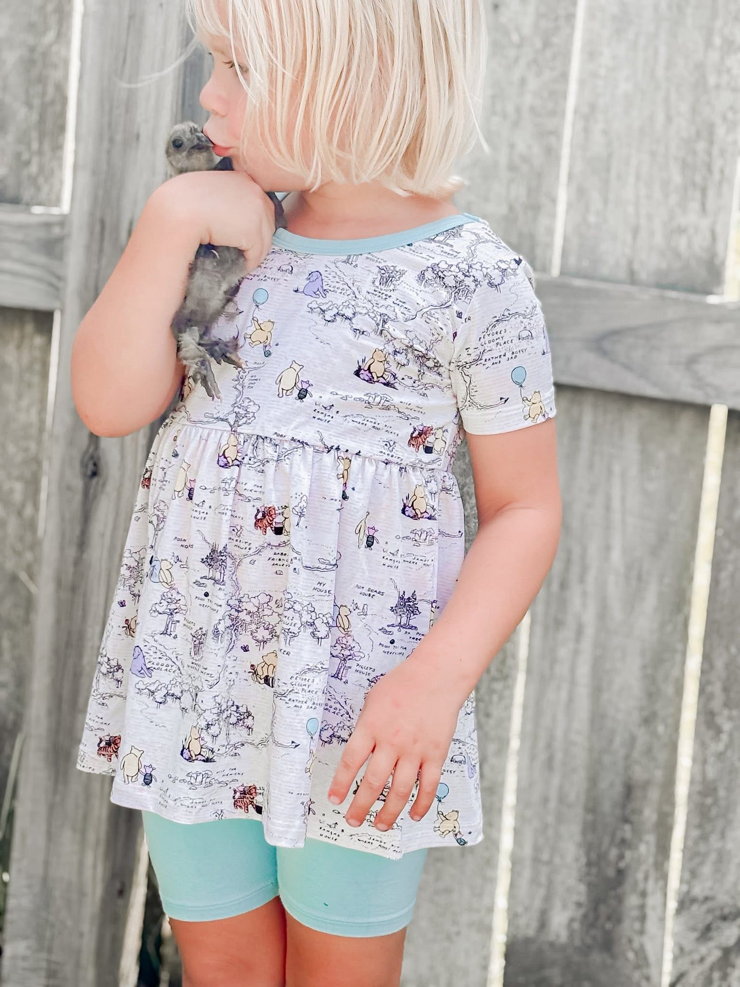 Hunny Trails Peplum+Bikers Set