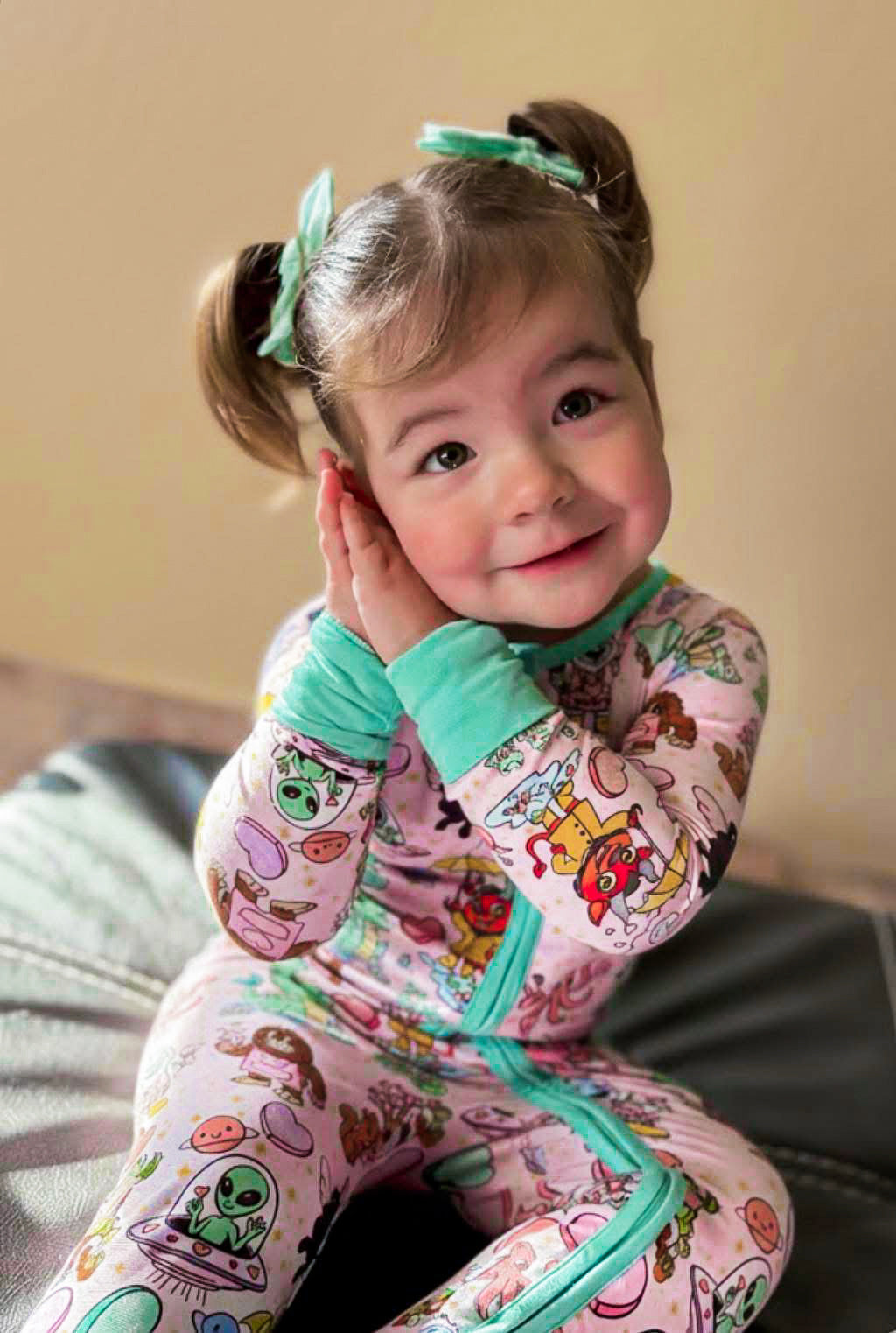 Cryptid Crush Zippered Romper