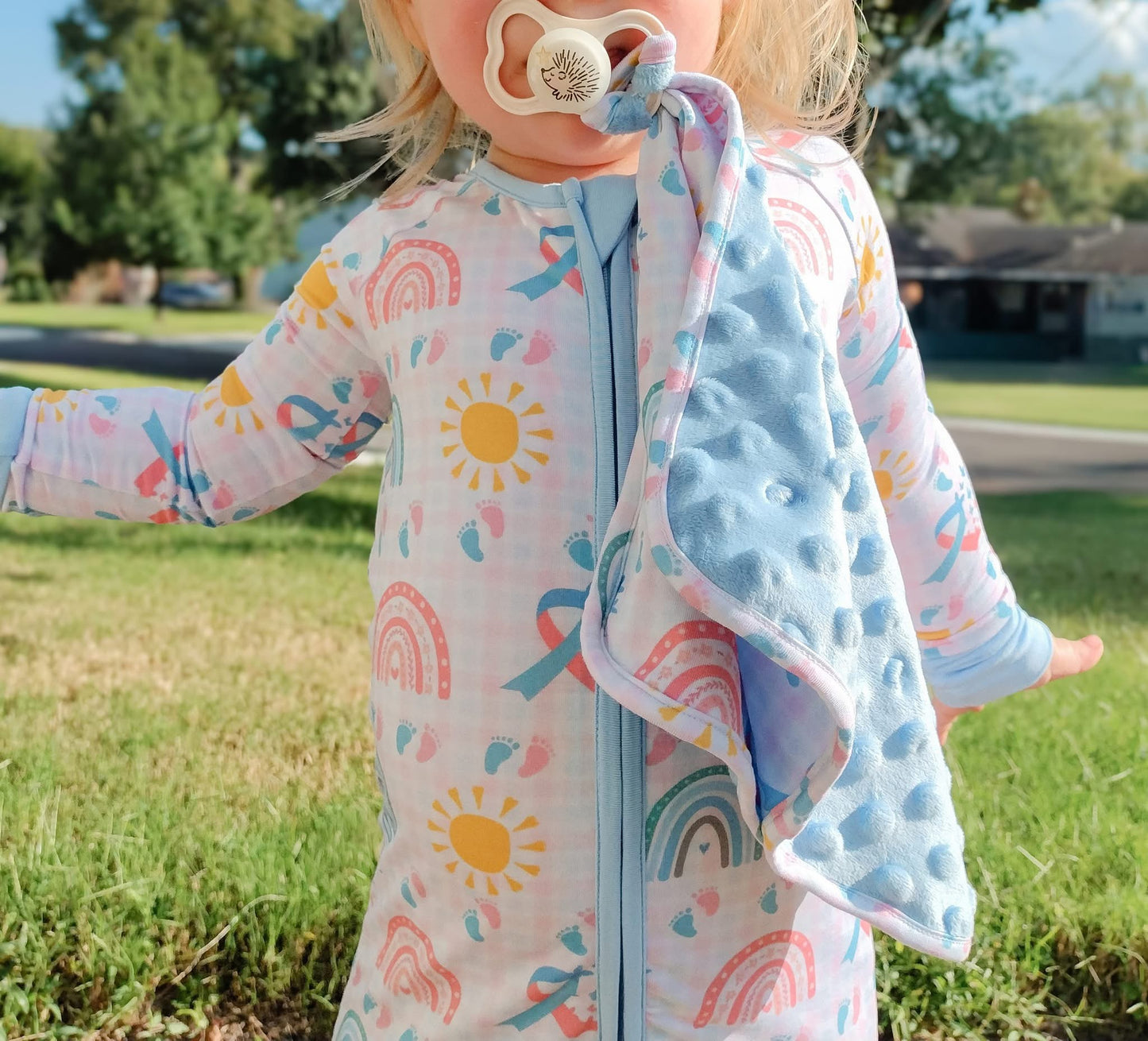 Tied To Our Hearts Paci Lovey
