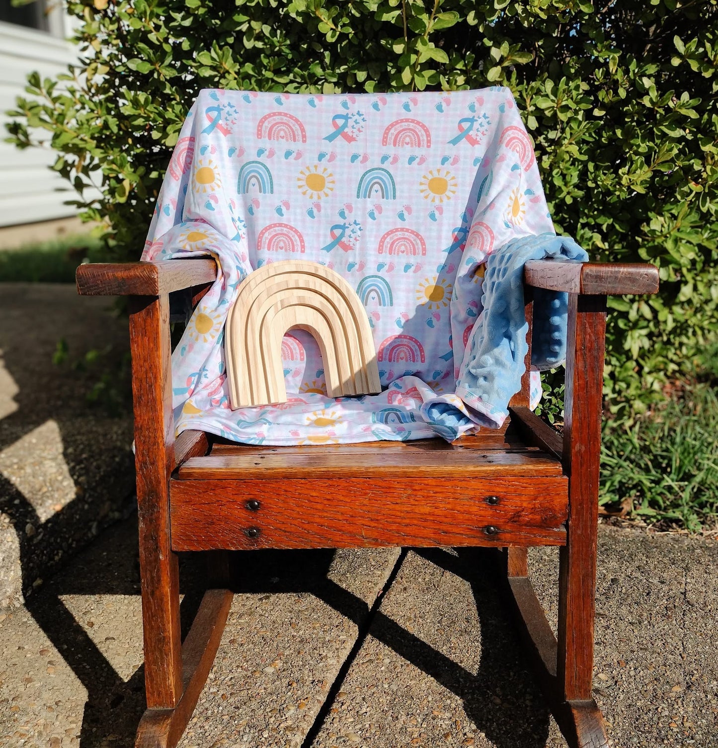 Tied To Our Hearts Travel Blanket