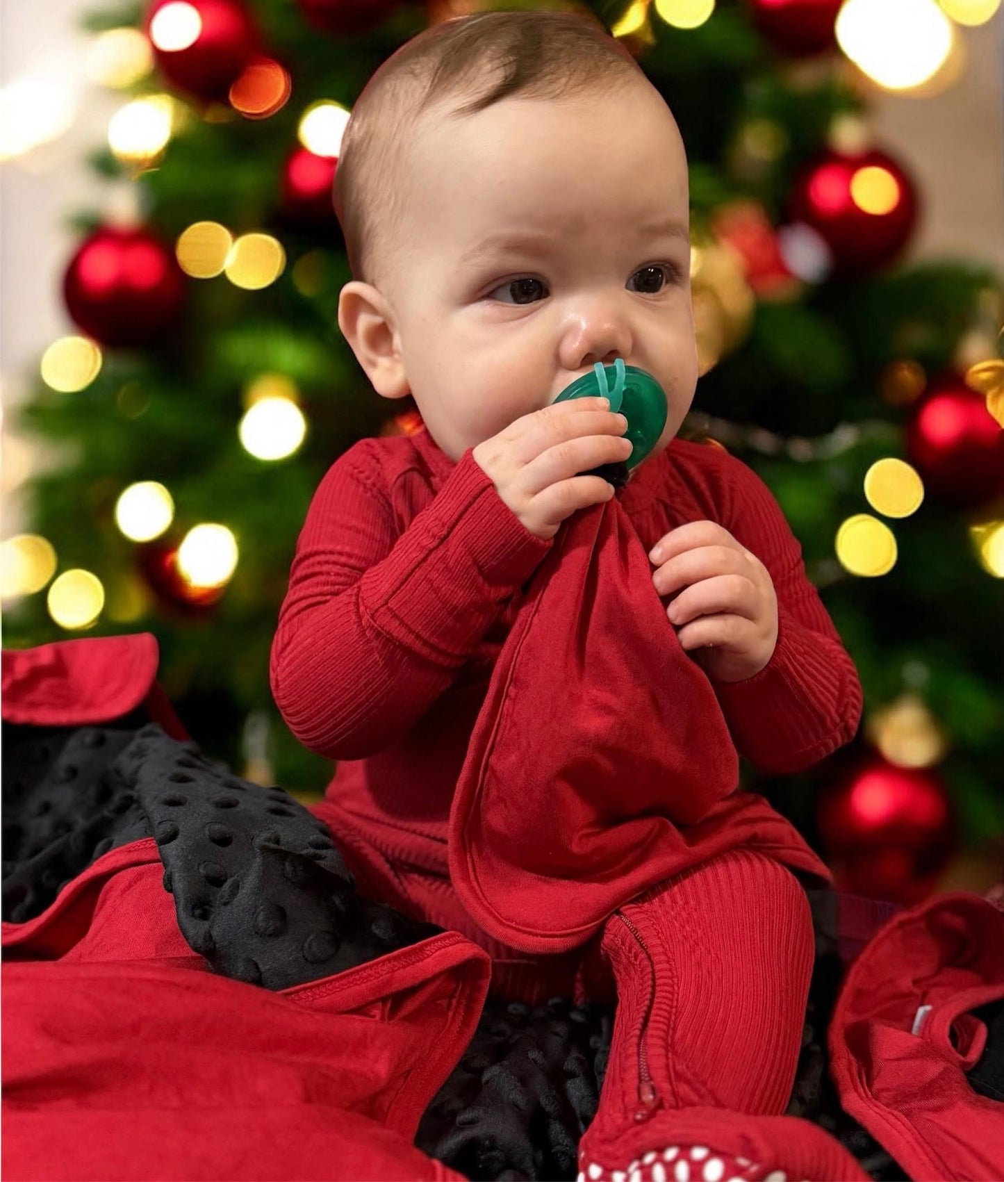 Peppermint Pop Paci Lovey