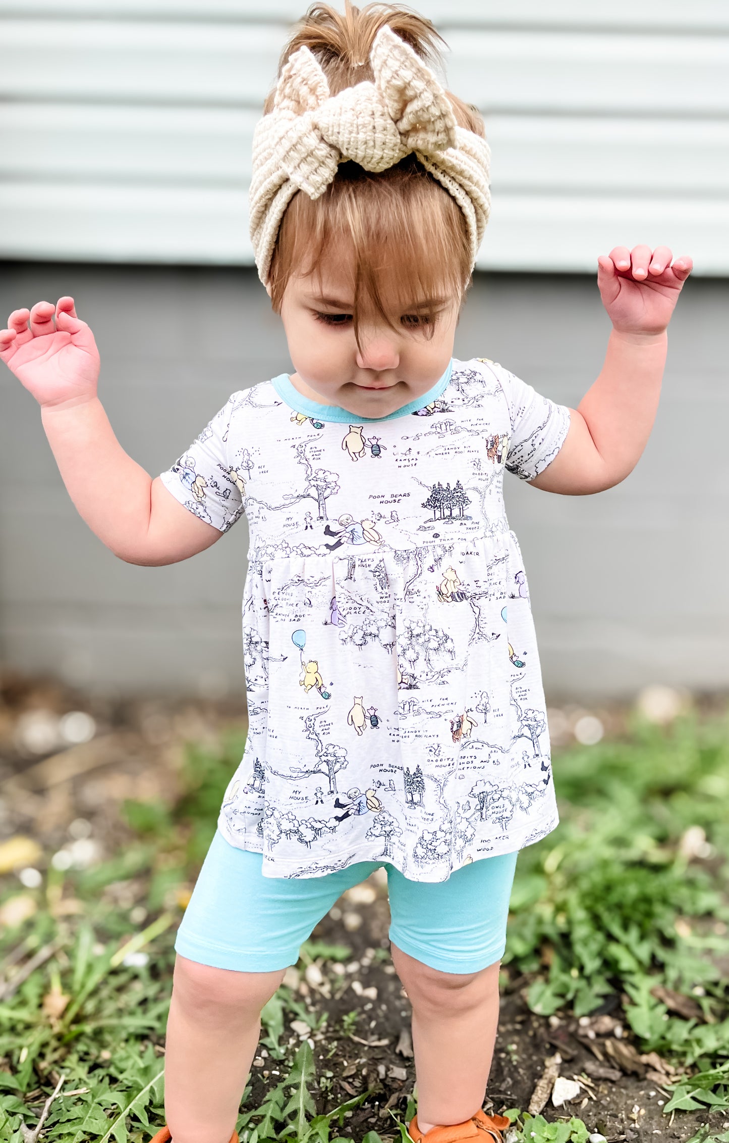 Hunny Trails Peplum+Bikers Set