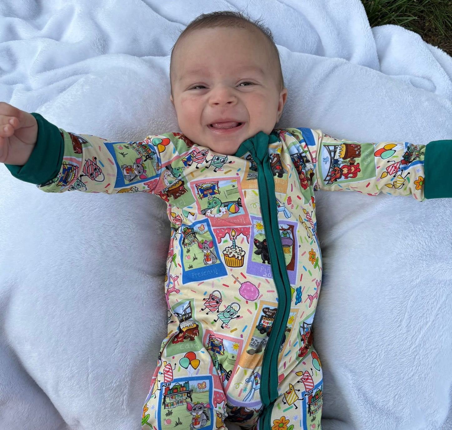 Cryptid Celebration Zippered Romper