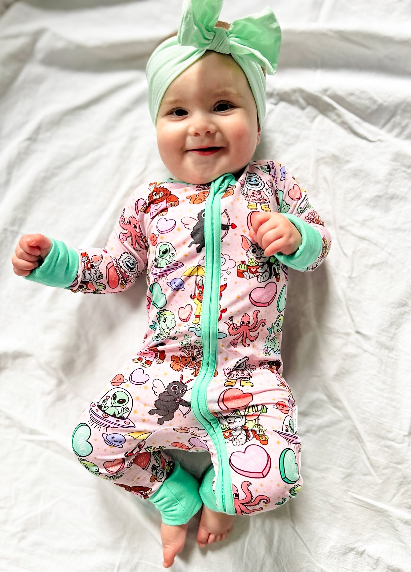 Cryptid Crush Zippered Romper