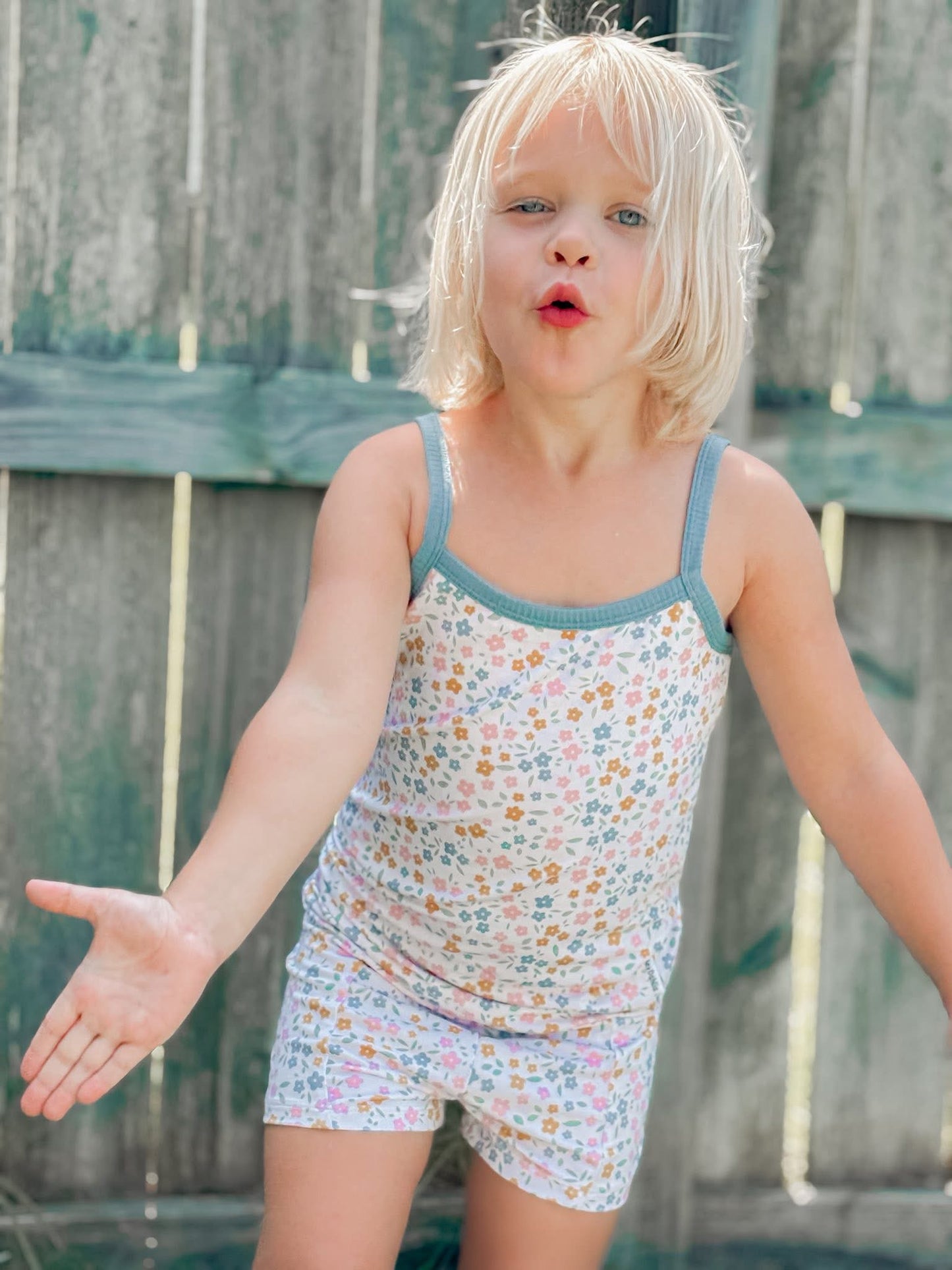 Floral Haze Cami Top+Shorts