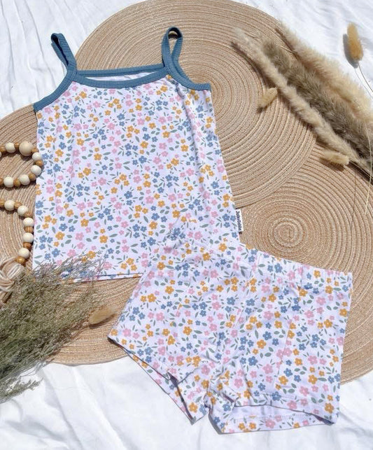 Floral Haze Cami Top+Shorts
