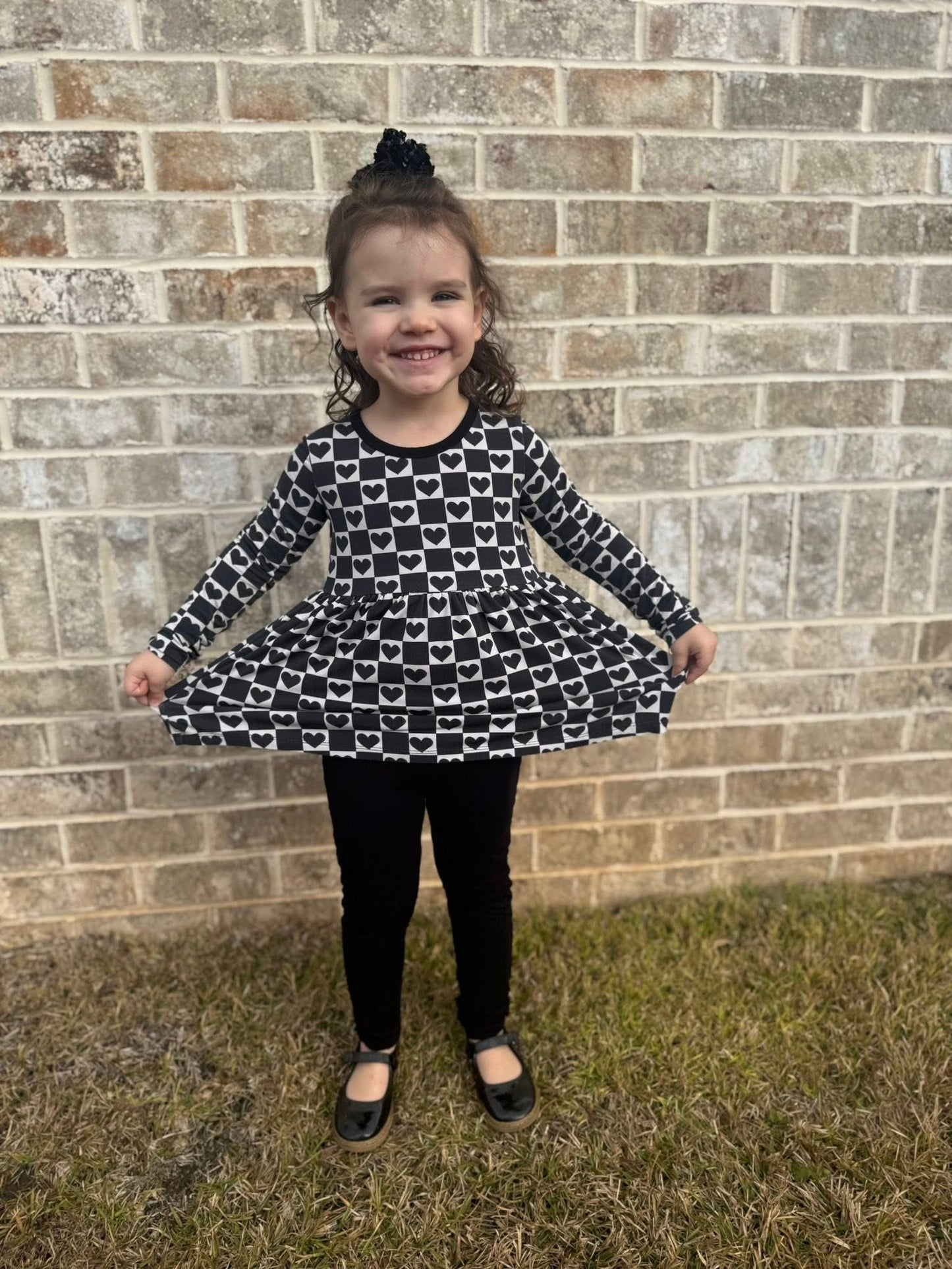 Rebel Hearts Peplum+Leggings