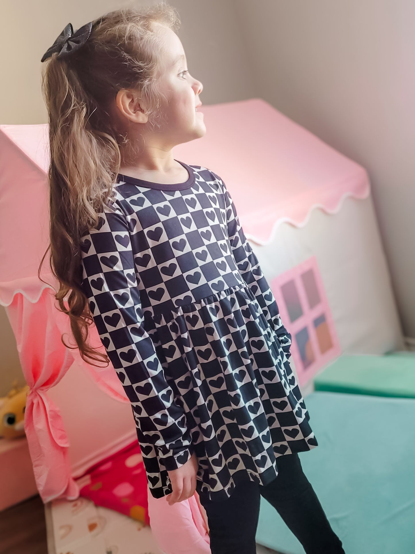 Rebel Hearts Peplum+Leggings