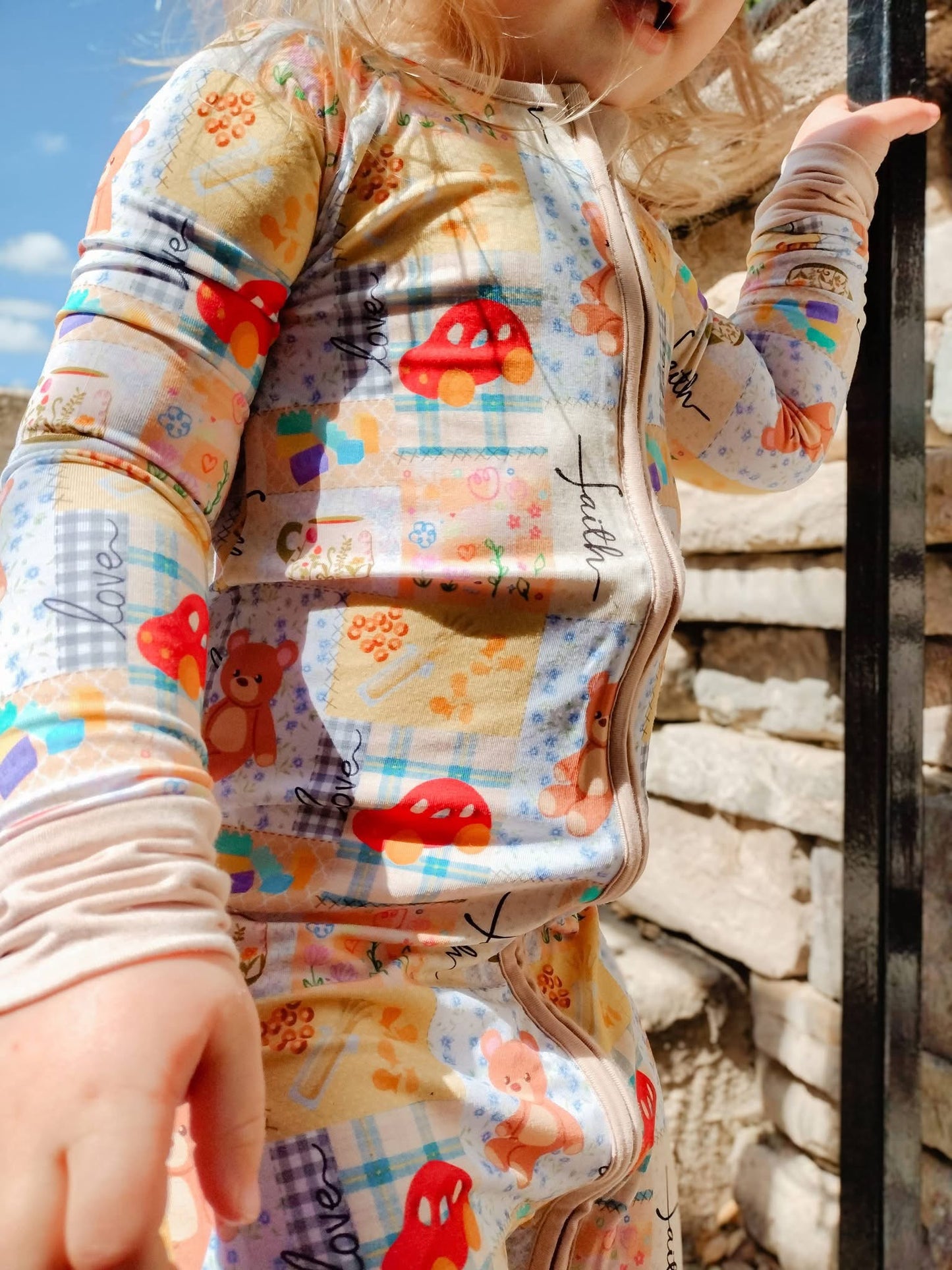 String Cheese Zippered Romper