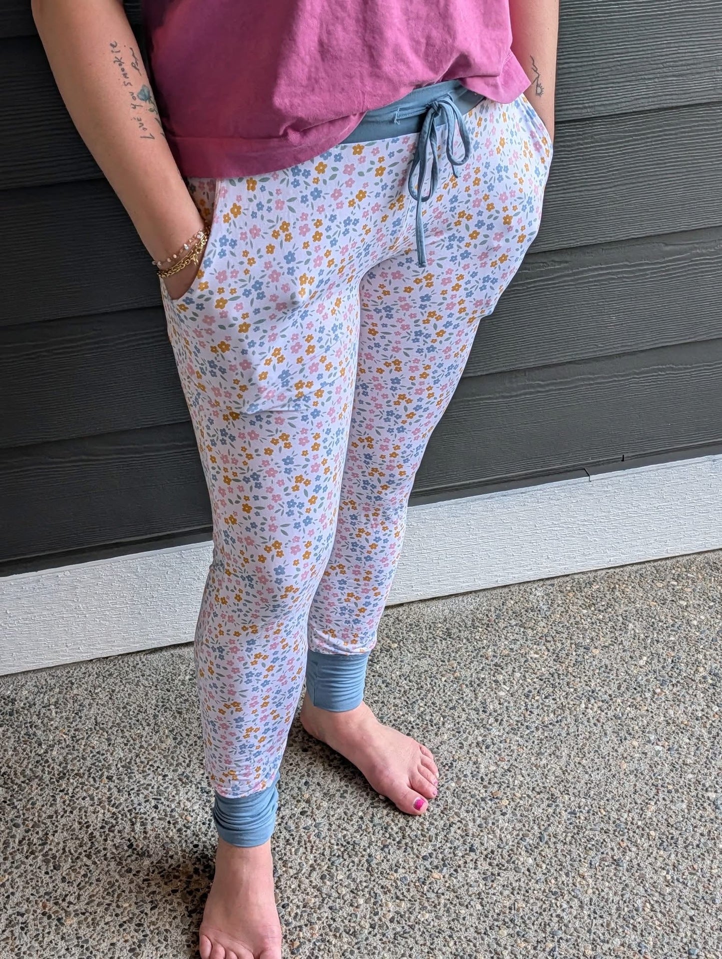 Floral Haze Adult Joggers