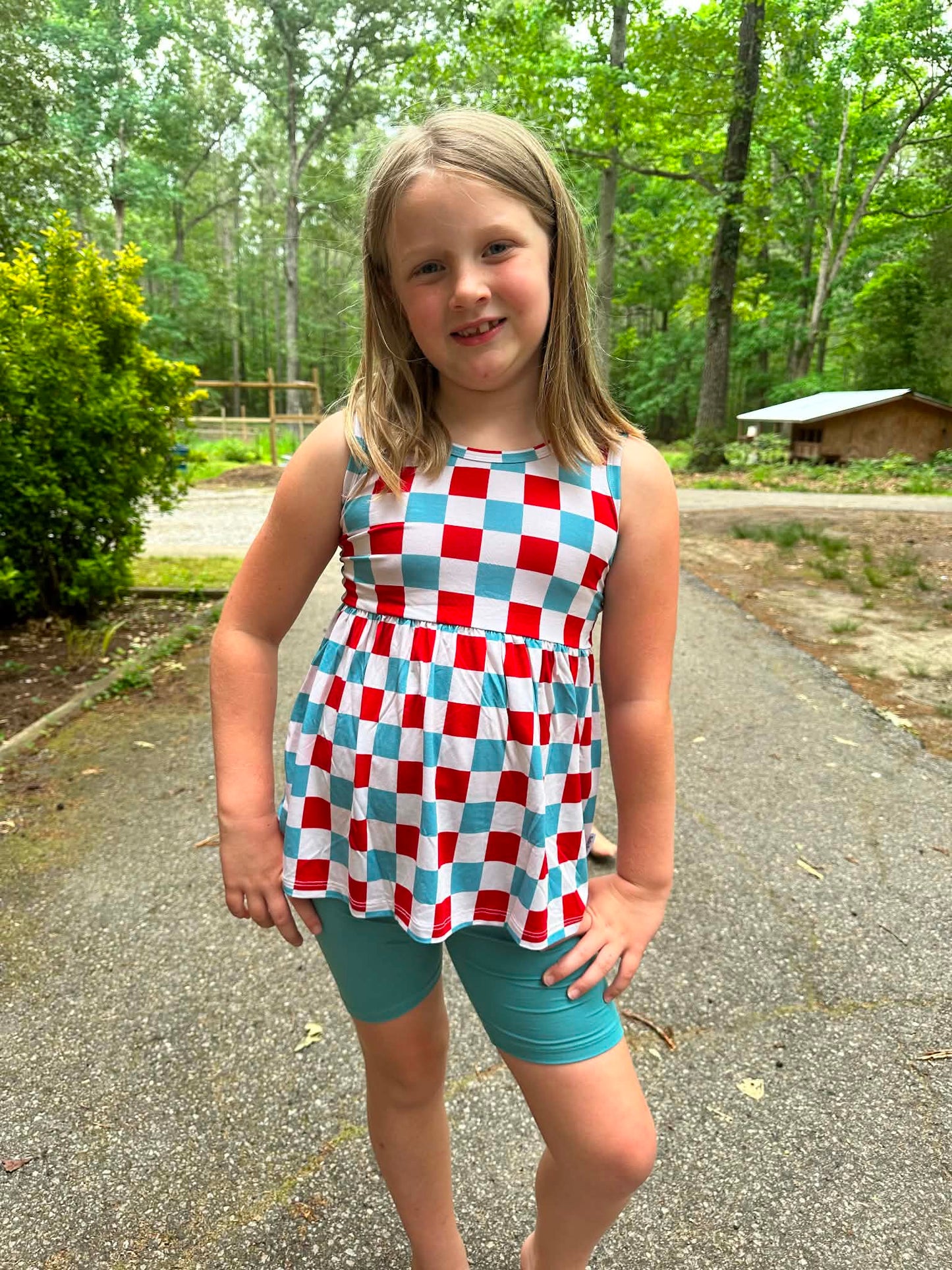 1776 Tank Peplum+Solid Bikers