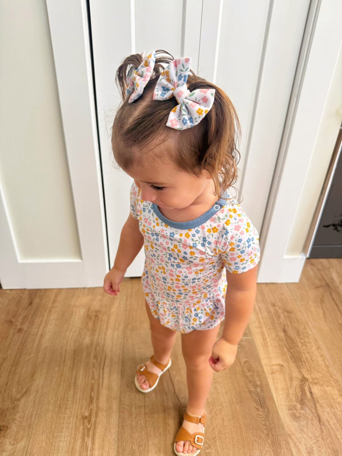 Floral Haze Clip Bow
