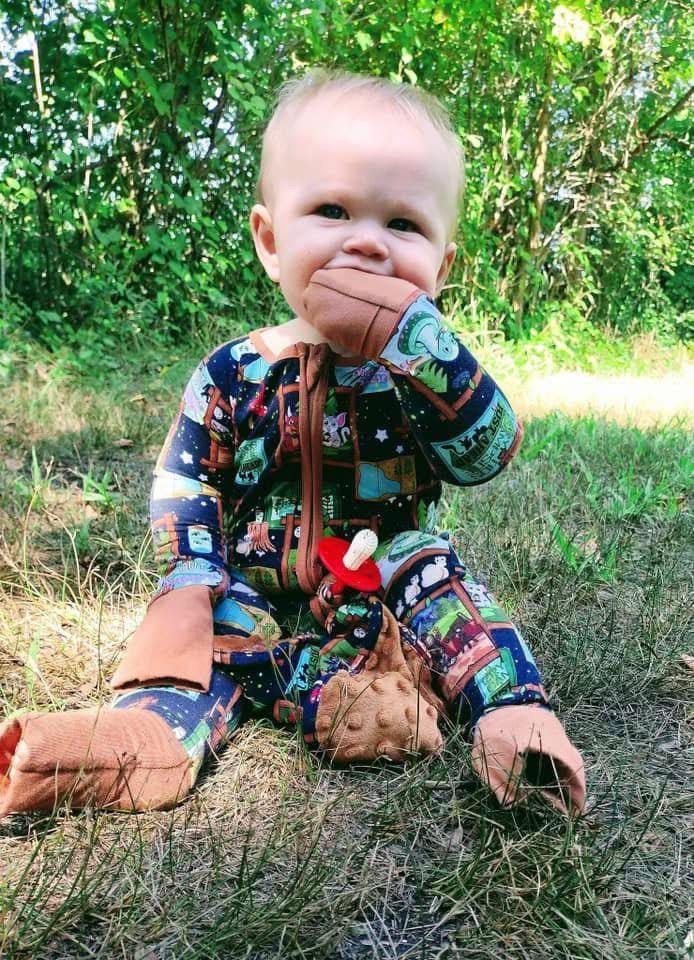 Camp Cryptids Zippered Romper