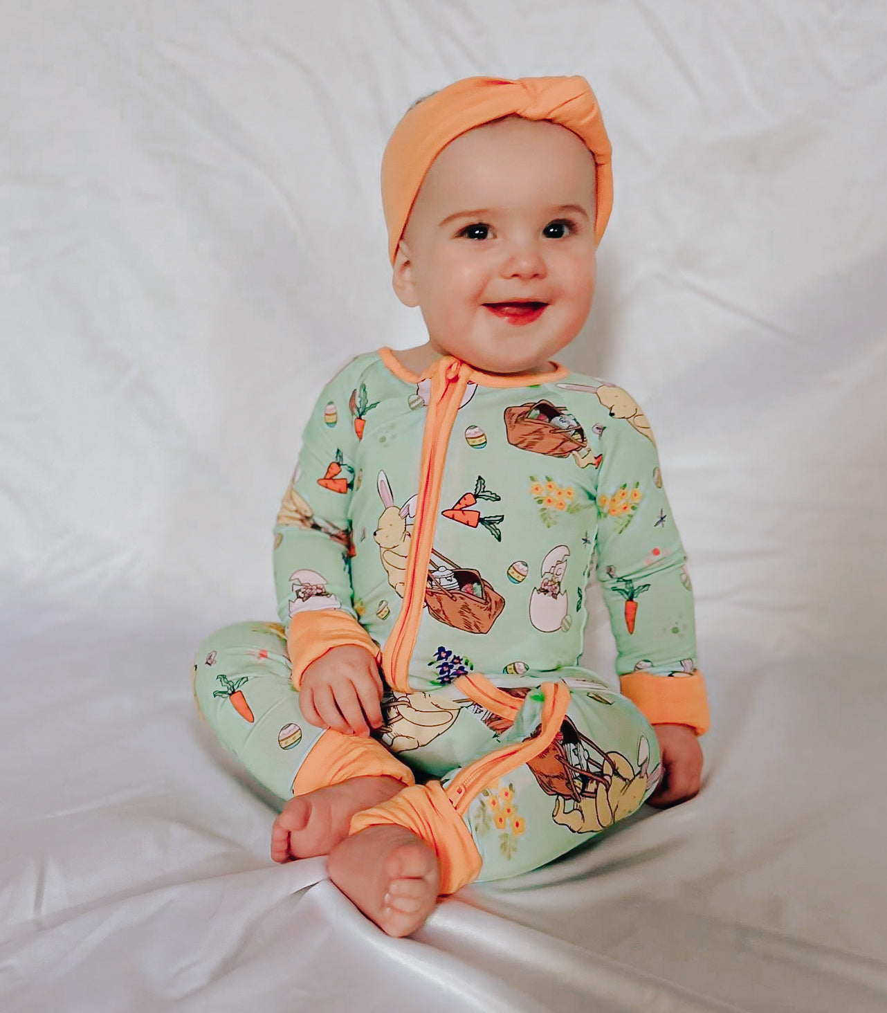Hunny Bunny Zippered Romper