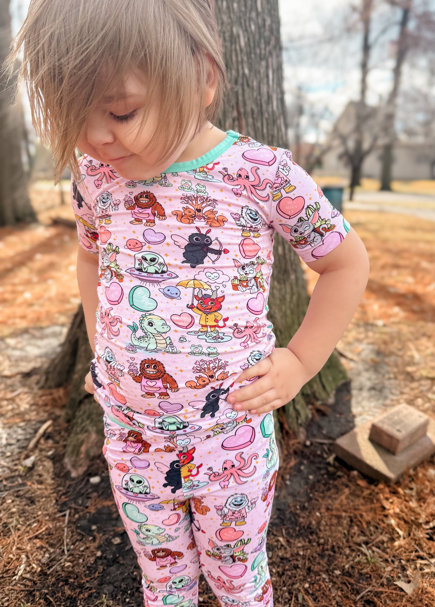 Cryptid Crush Two Piece PJs