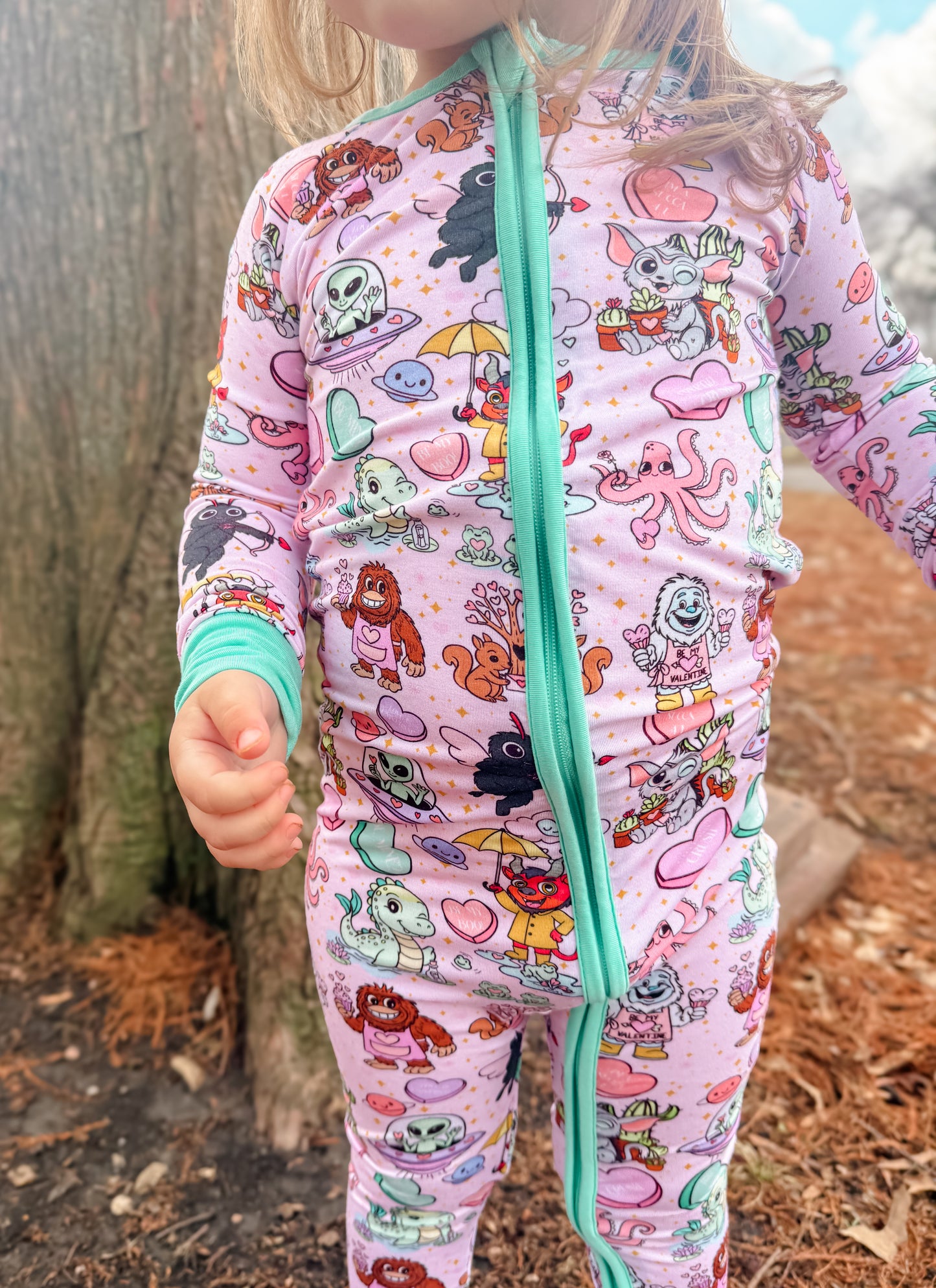 Cryptid Crush Zippered Romper