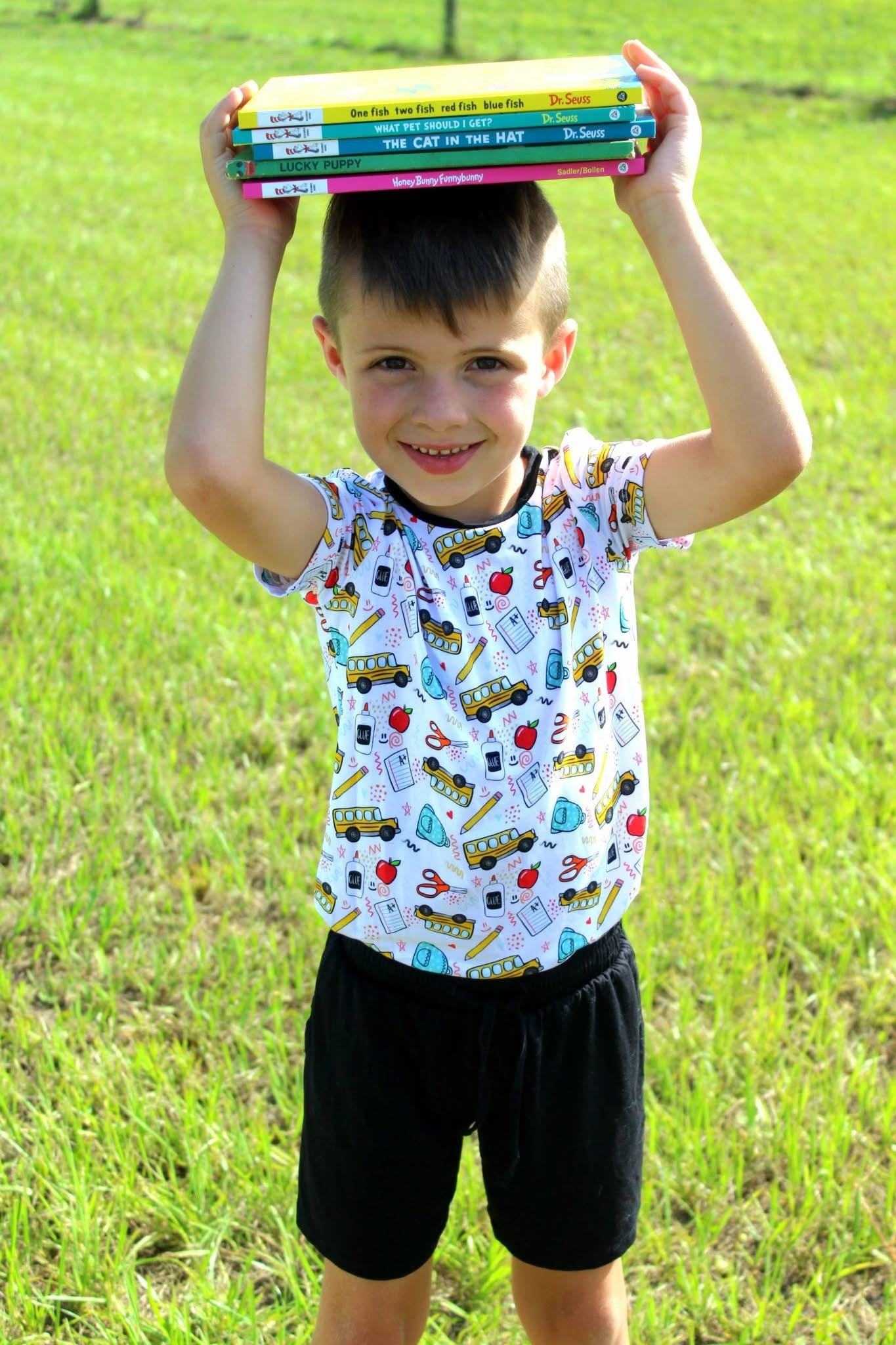 Pencil Pals Tee+Solid Shorts