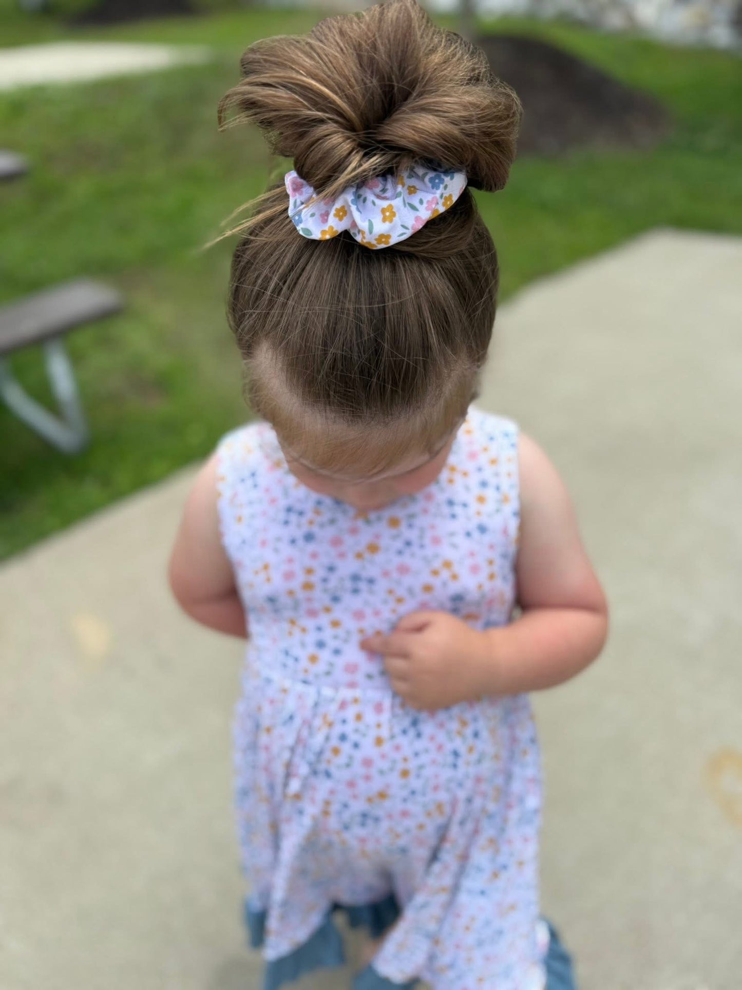 Floral Haze Scrunchy