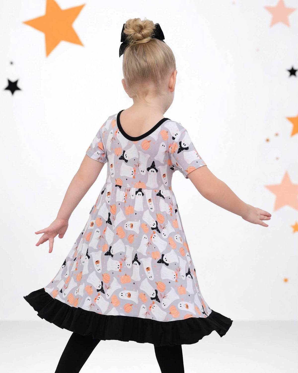 Let’s Go Ghouls Collared Twirl+Solid Leggings
