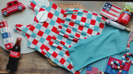 1776 Tank Peplum+Solid Bikers