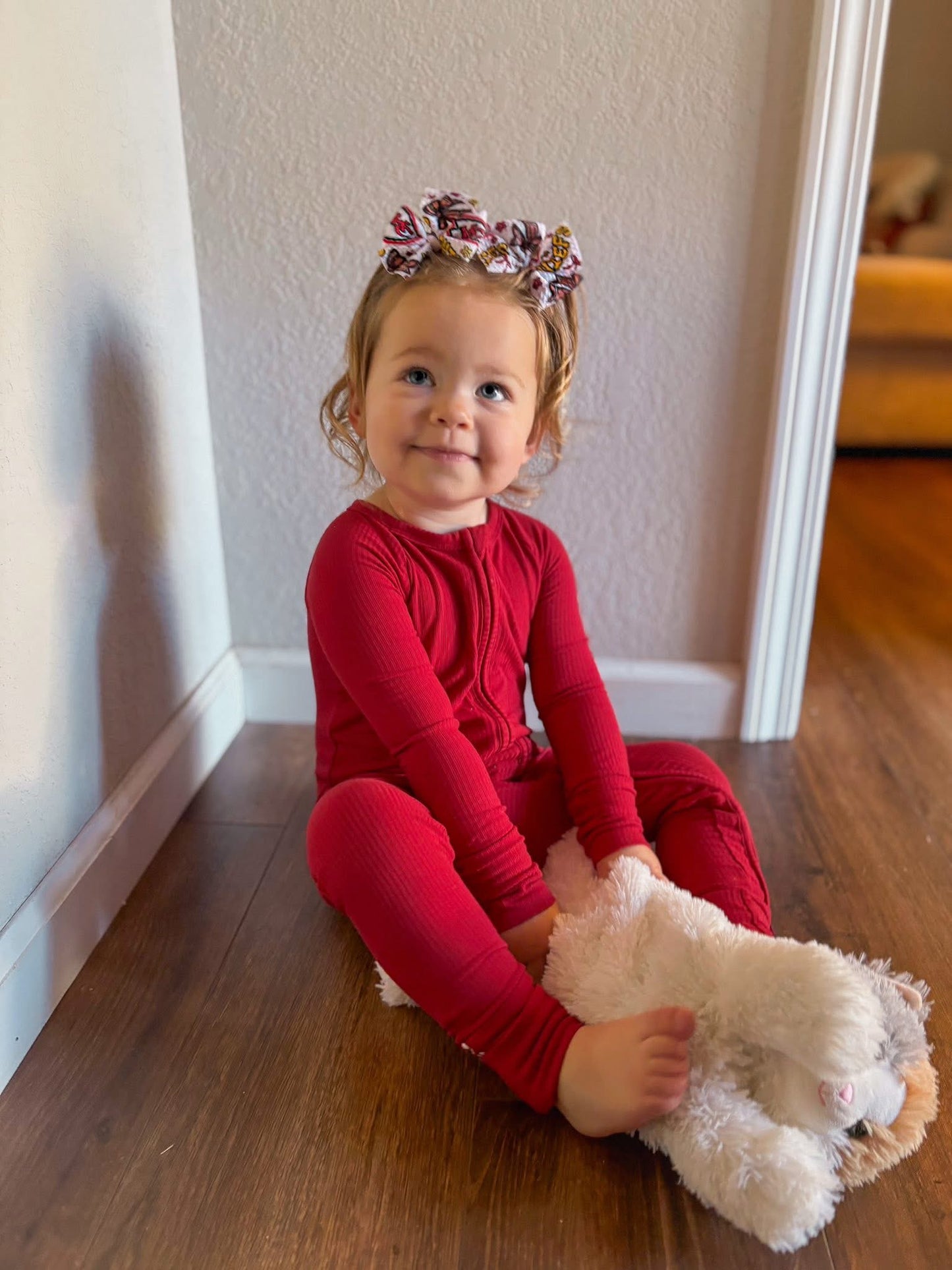 Peppermint Pop Ribbed Zippered Romper