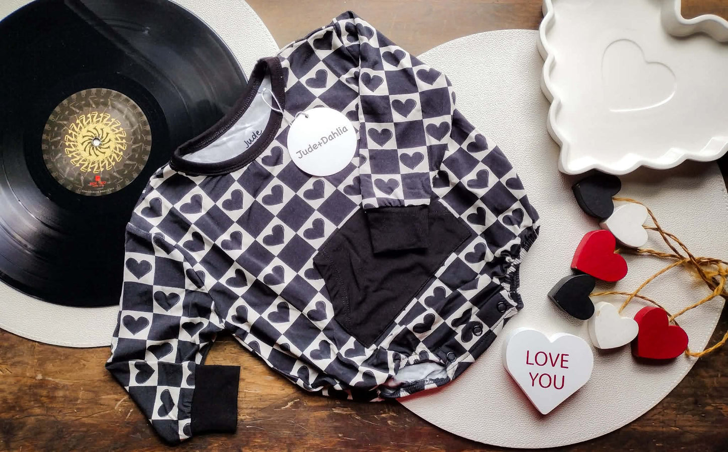 Rebel Hearts Bubble Romper