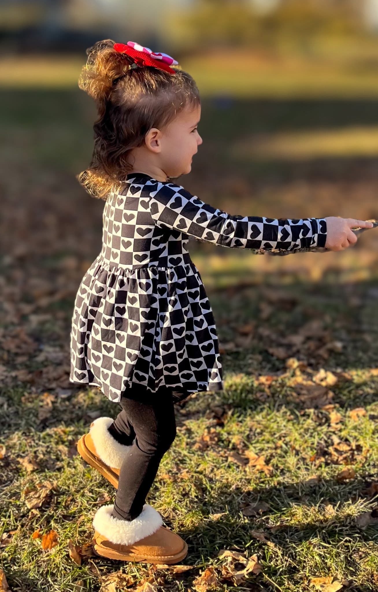 Rebel Hearts Peplum+Leggings