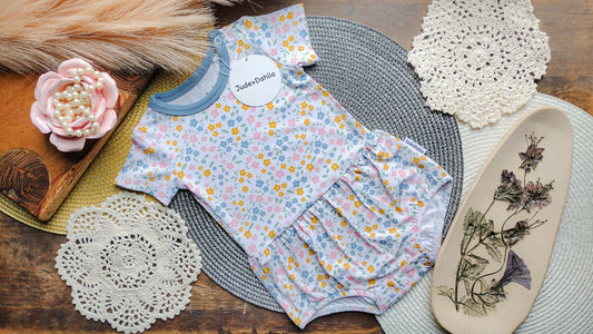Floral Haze Bubble Romper