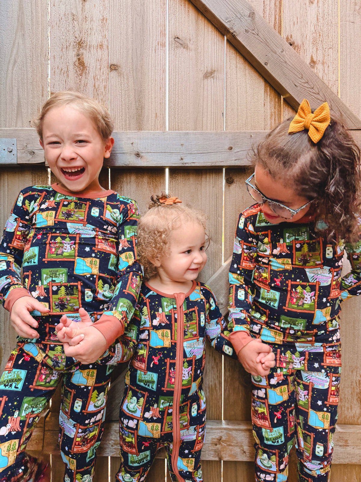 Camp Cryptids Zippered Romper