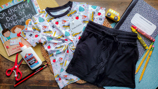 Pencil Pals Tee+Solid Shorts
