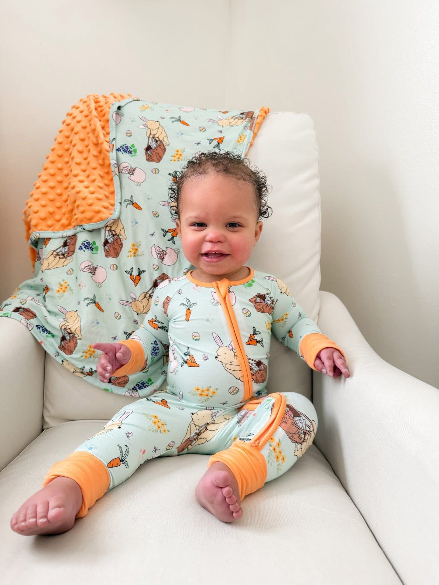 Hunny Bunny Zippered Romper