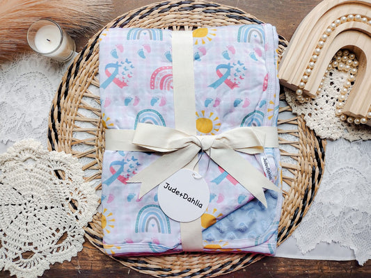 Tied To Our Hearts Travel Blanket