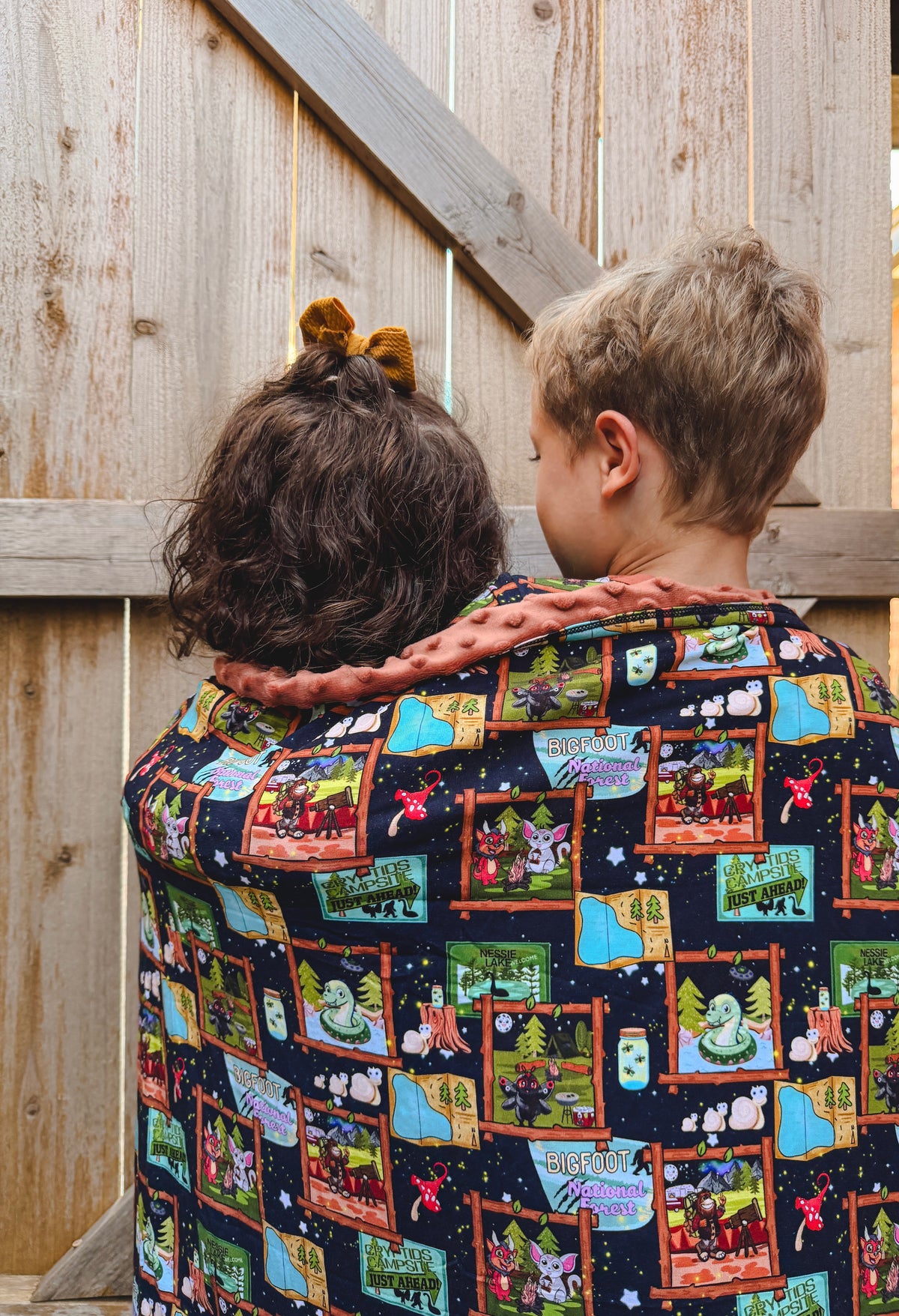 Camp Cryptids Travel Blanket