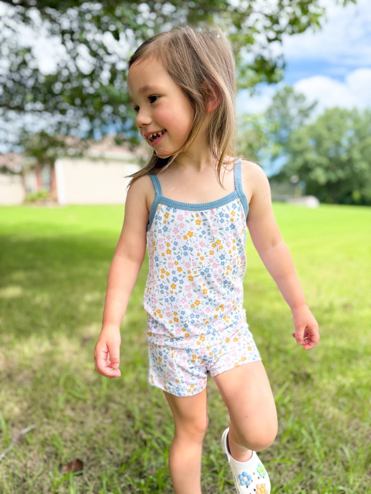Floral Haze Cami Top+Shorts