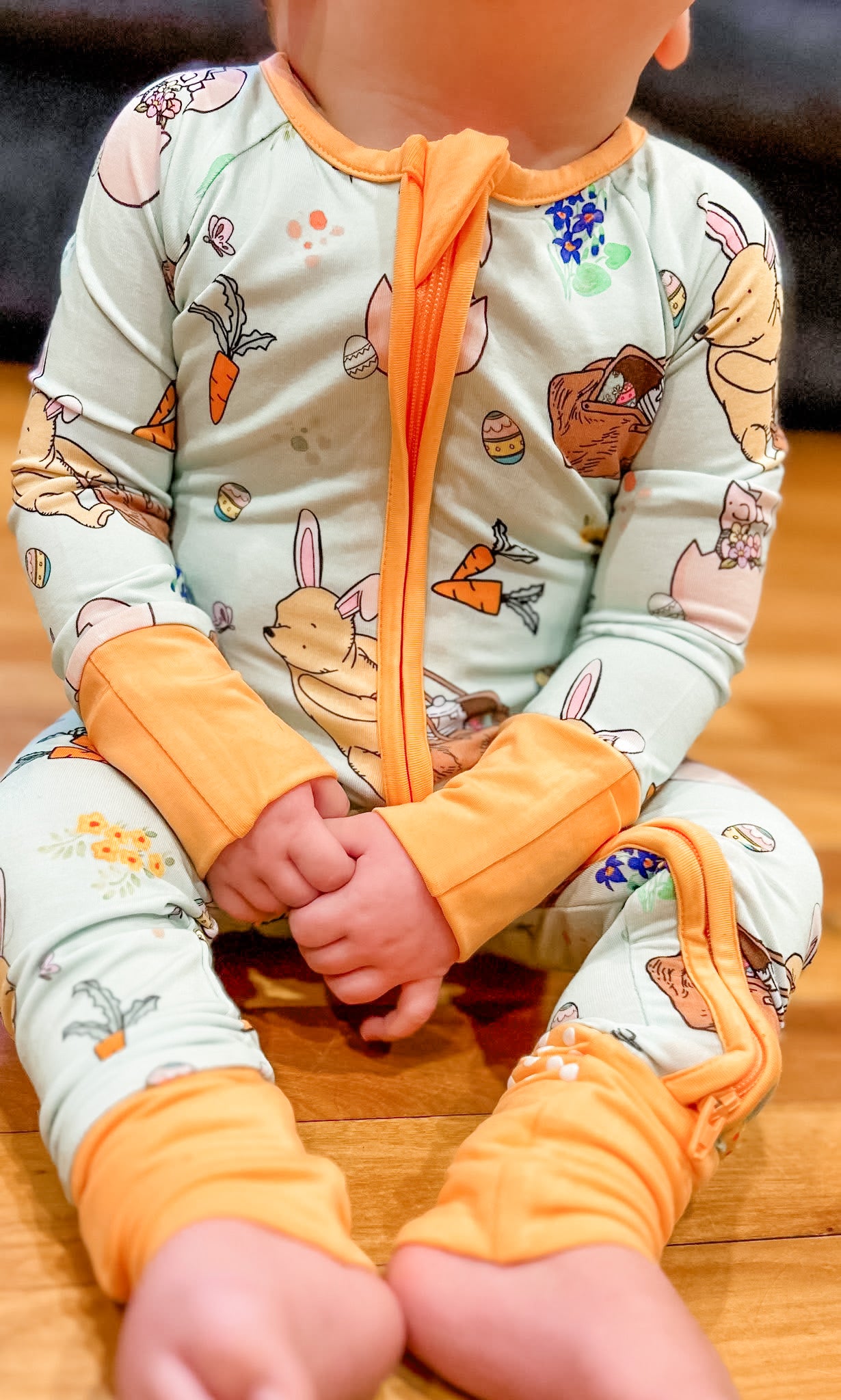 Hunny Bunny Zippered Romper