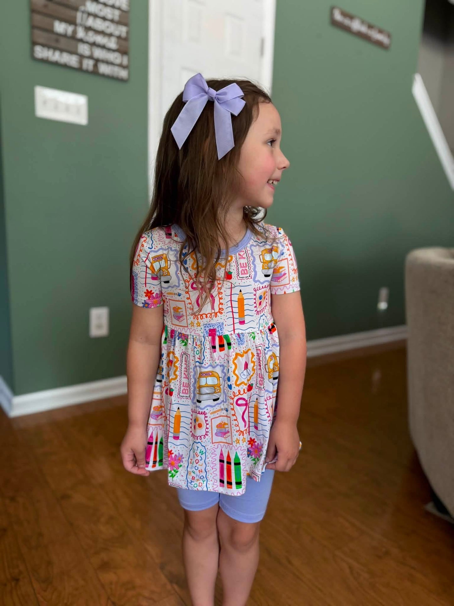 Crayon Cuties Peplum+Solid Bikers
