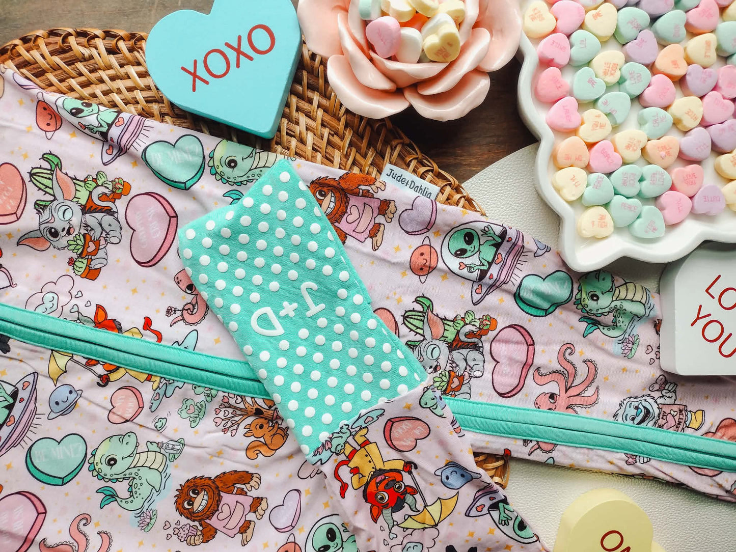 Cryptid Crush Zippered Romper