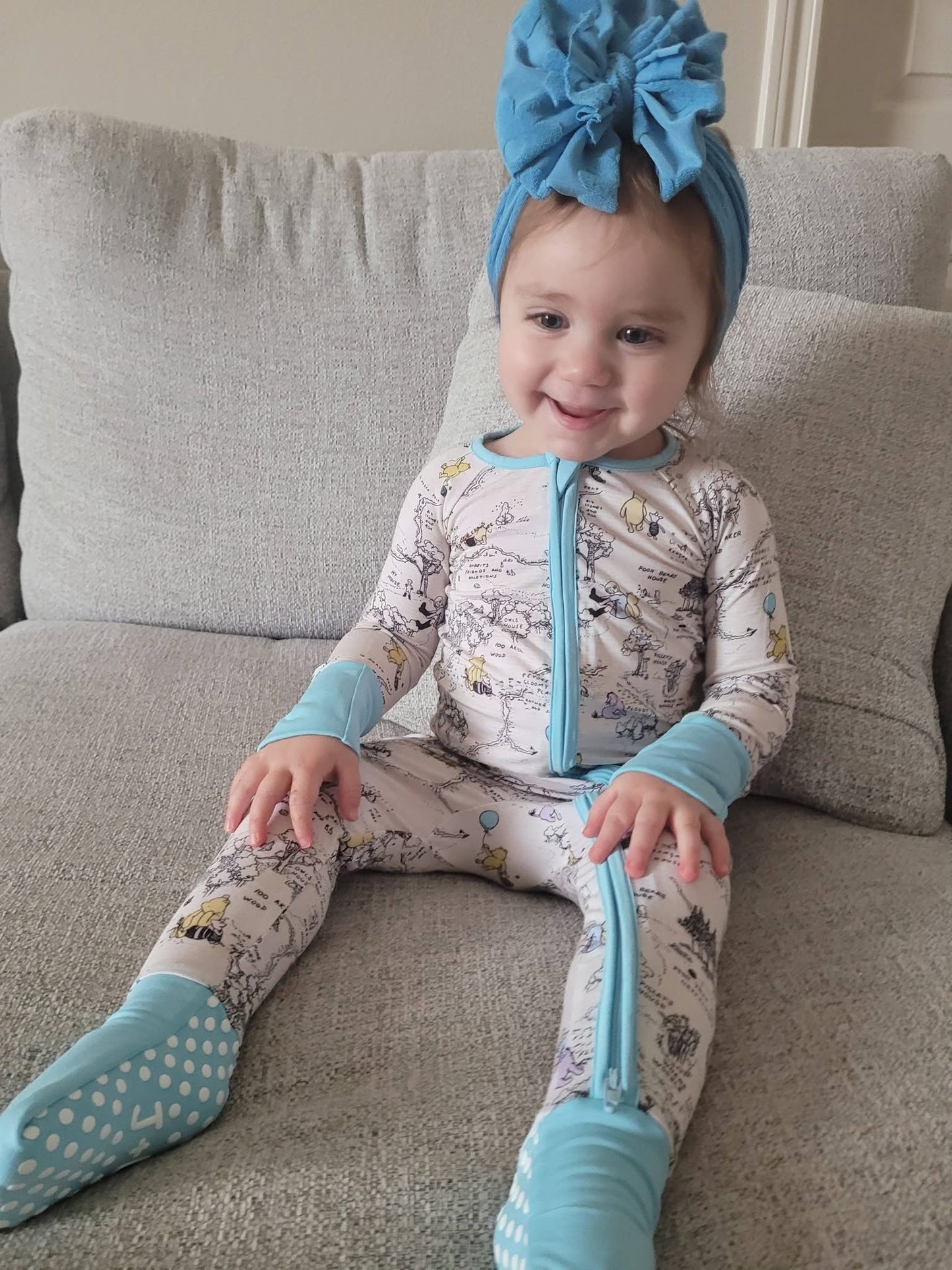 Hunny Trails Zippered Romper